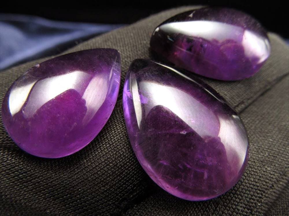 アメジスト 紫水晶 カボション 誕生石 タンブル