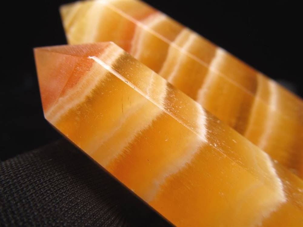 バンデッドオレンジカルサイト カルサイト 天然石 パワーストーン 方解石