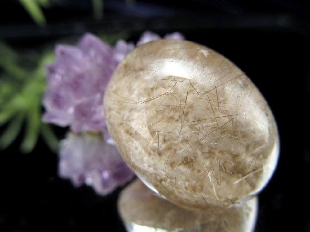 ホワイトガーデンクォーツ タンブル 庭園水晶 ルチル 天然石