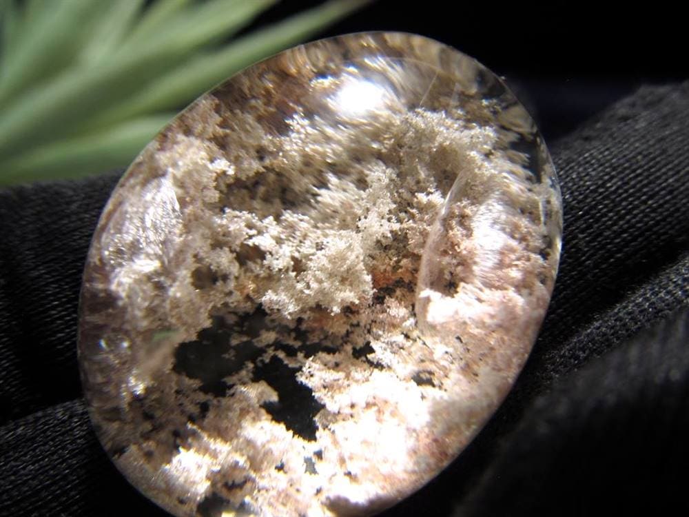 ホワイトガーデンクォーツ タンブル 庭園水晶 スノードーム 天然石