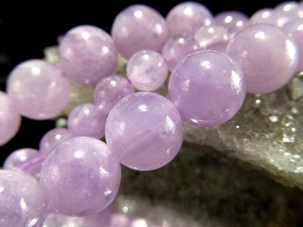ラベンダーアメジスト 紫水晶 一連 ビーズ Amethyst