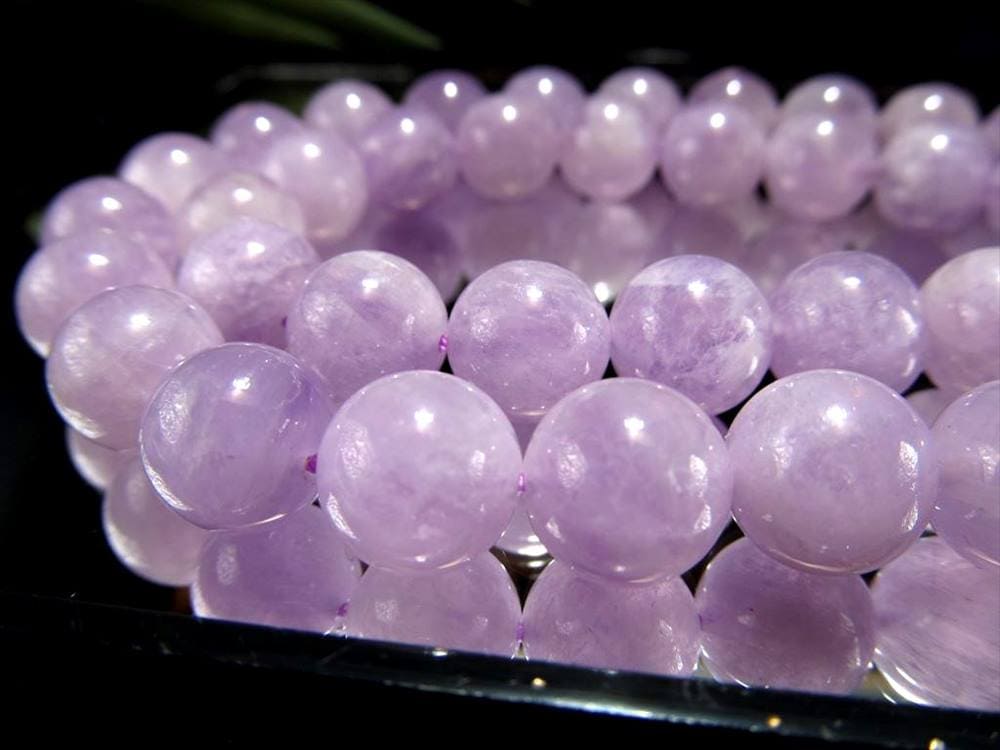 ラベンダーアメジスト 紫水晶 一連 ビーズ Amethyst