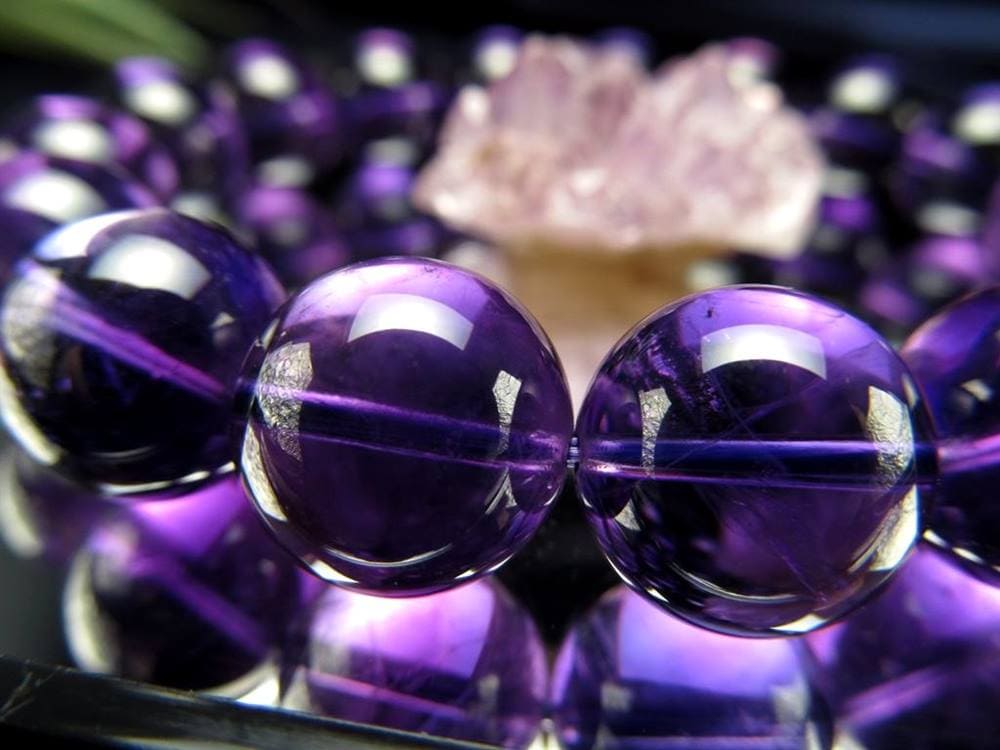 アメジスト 紫水晶 ブレスレット ウルグアイ 誕生石
