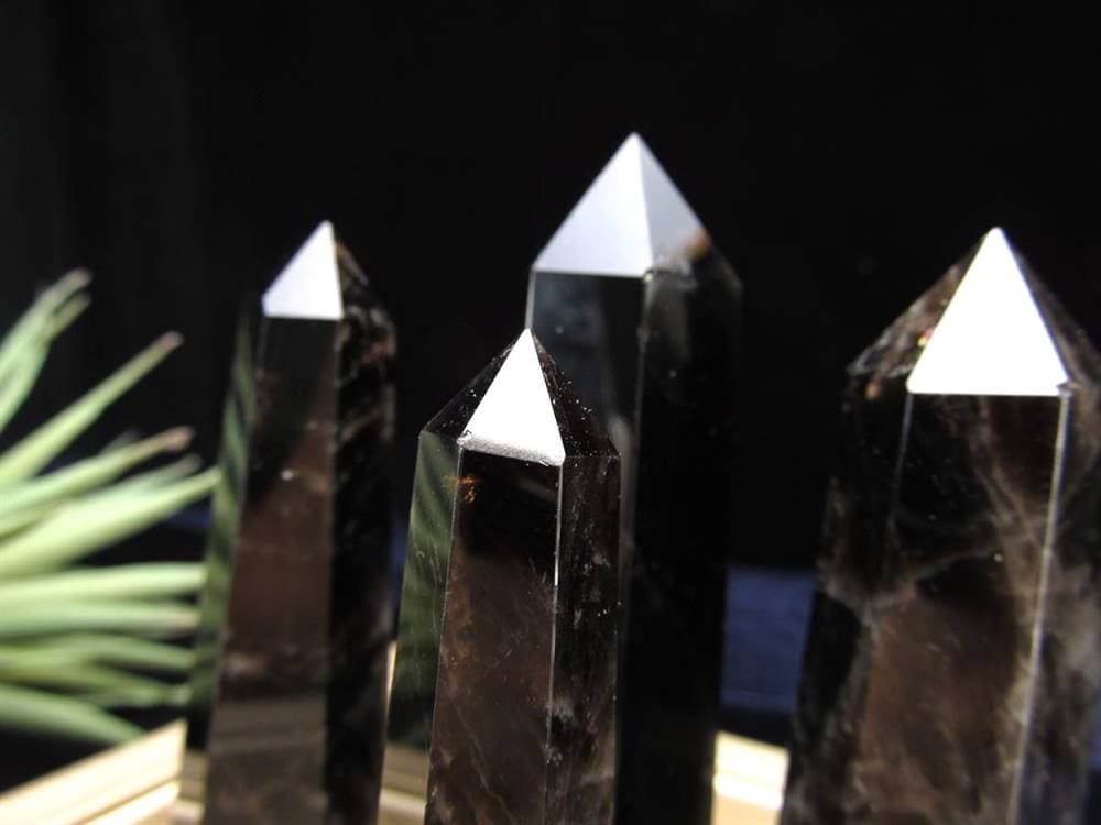 モリオン 黒水晶 六角柱 ポイント 原石