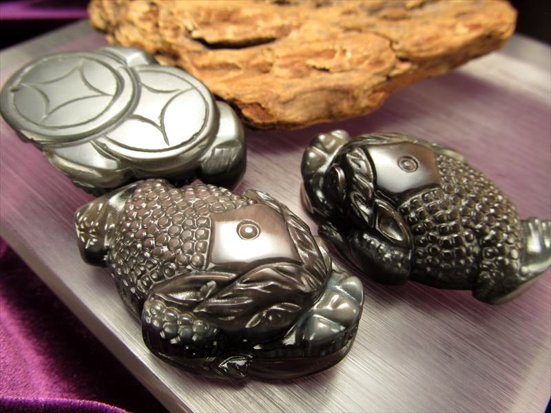 黒曜石三本脚錢蛙 黒曜石三本脚錢蛙 黒曜石三本脚錢蛙