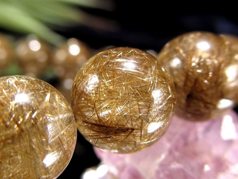 シルバールチル ルチルクォーツ ブレスレット シルバールチルクォーツ 二酸化チタン 仕事運