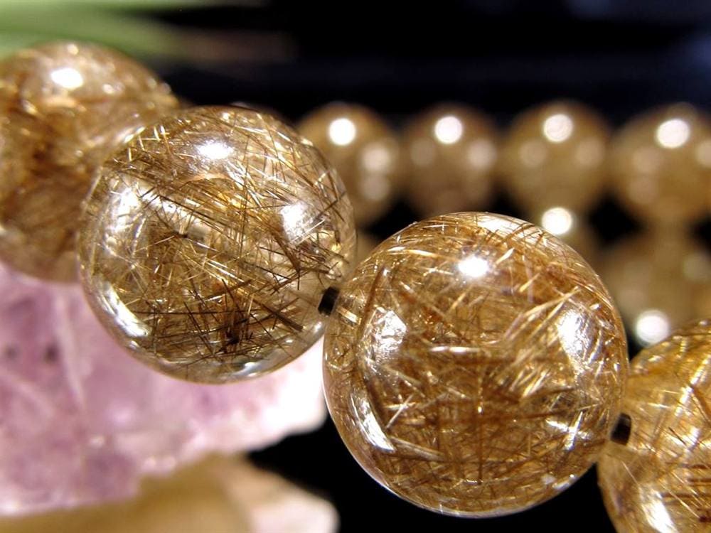 シルバールチル ルチルクォーツ ブレスレット シルバールチルクォーツ 二酸化チタン 仕事運