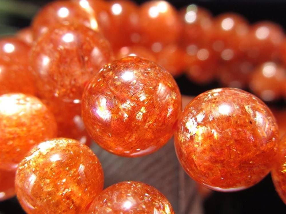 サンストーン ビーズ アベンチュレッセンス 日長石 粒売り