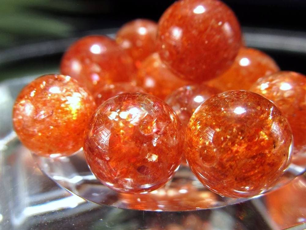 サンストーン ビーズ アベンチュレッセンス 日長石 粒売り