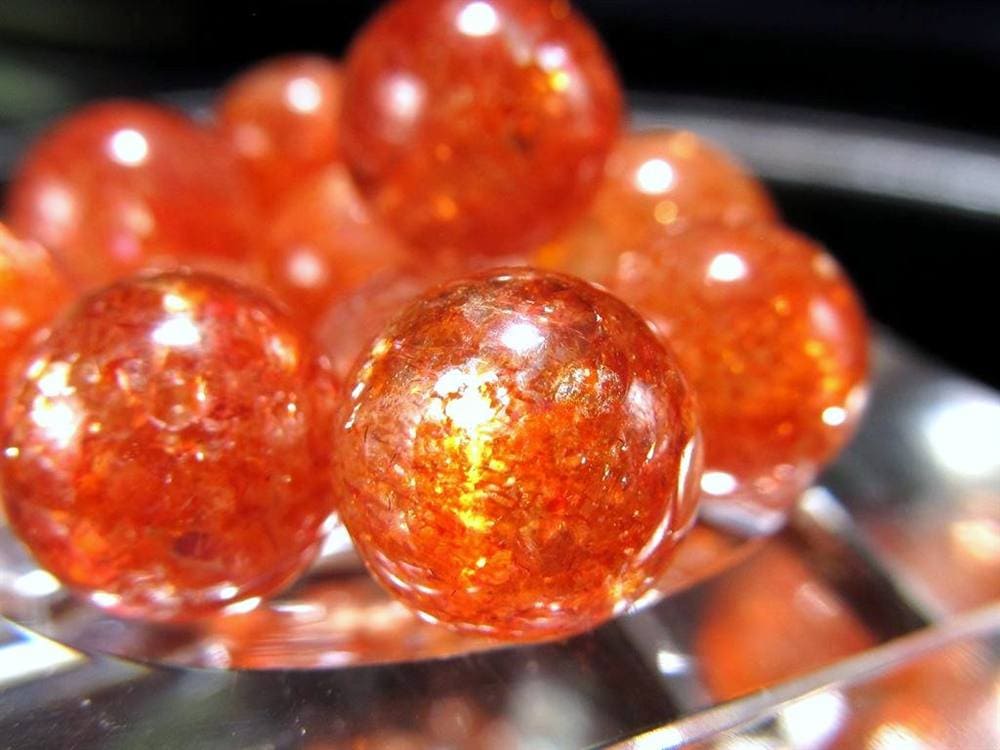 サンストーン ビーズ アベンチュレッセンス 日長石 粒売り