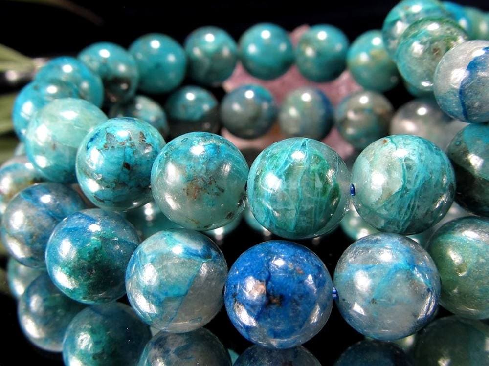 クリソコラ シリカ ブレスレット 珪孔雀石 クリソコラシリカ