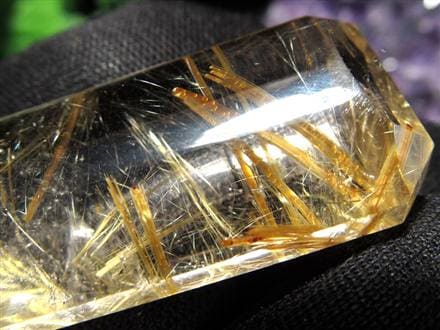 ゴールドルチルクォーツ タンブル 金針水晶 カボション ルチレイテッドクォーツ