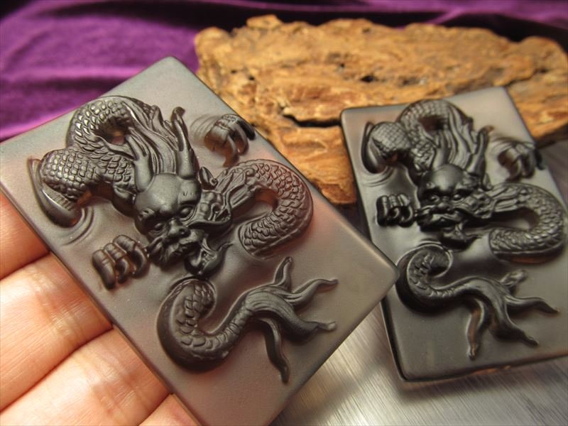 ◇特大サイズ・龍◇浄化・魔除け◇フロストタイプ◇お守りとして