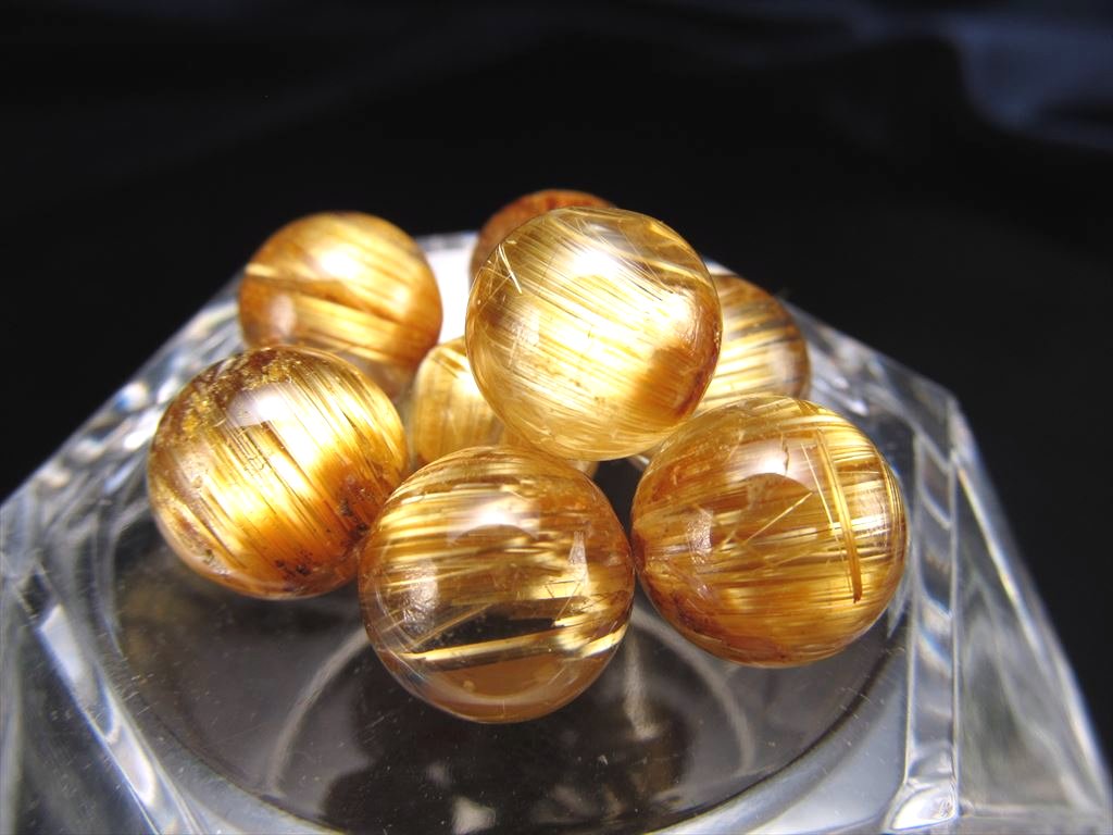 最高品質/黄色みの強い明るいゴールドルチル】タイチンルチル