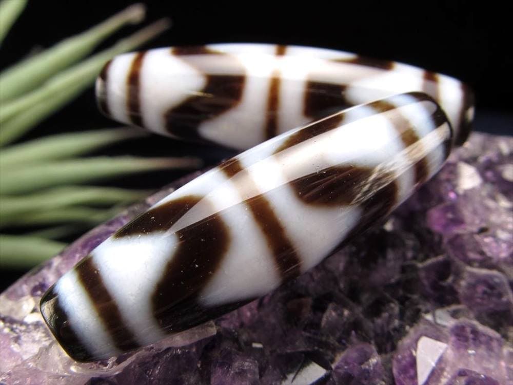 四線虎牙天珠 至純天珠 天珠 天珠卸 てんじゅ