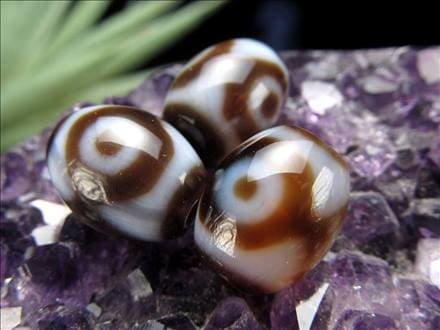 小天珠虎牙三眼天珠(こがさんがんてんじゅ) 至純天珠 天珠 小天珠 てんじゅ