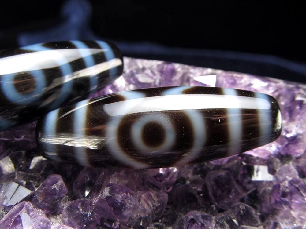 蓮花三眼天珠 至純天珠 天珠 天珠卸 てんじゅ