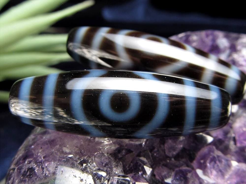 蓮花三眼天珠 至純天珠 天珠 天珠卸 てんじゅ