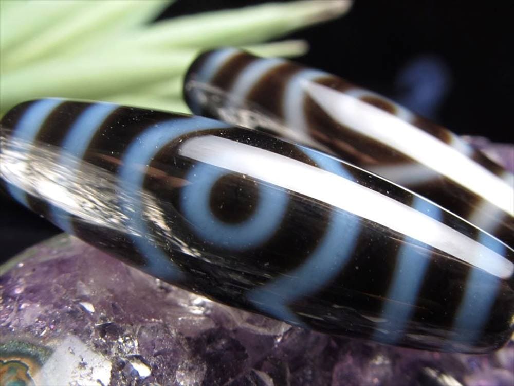 蓮花三眼天珠 至純天珠 天珠 天珠卸 てんじゅ