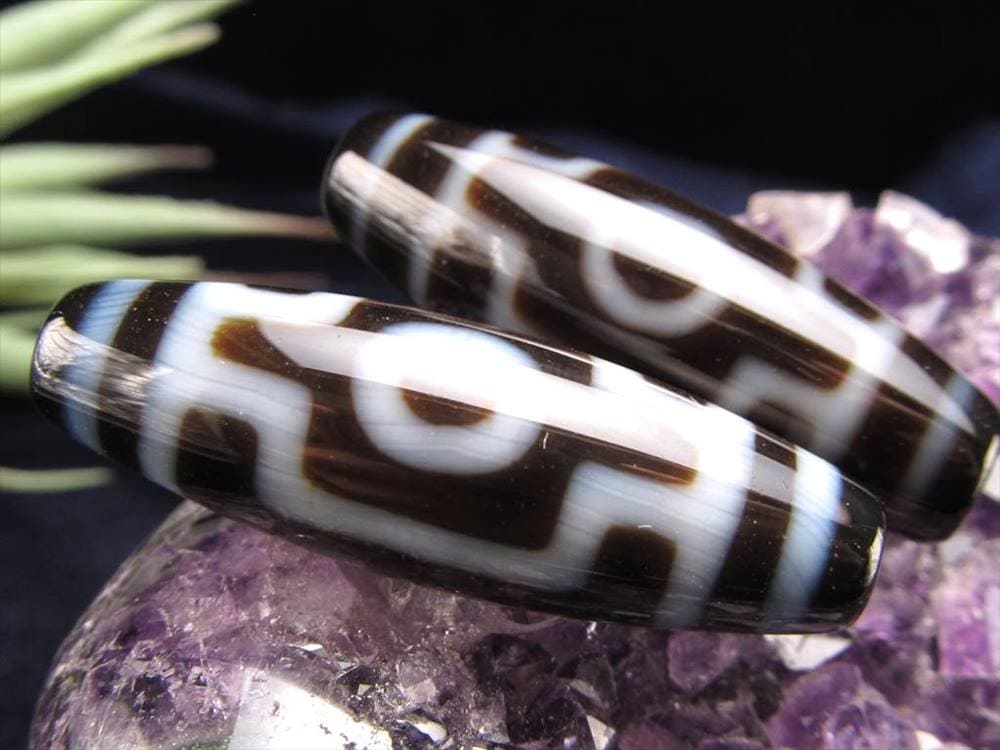 平安二眼天珠 至純天珠 天珠 天珠卸 てんじゅ