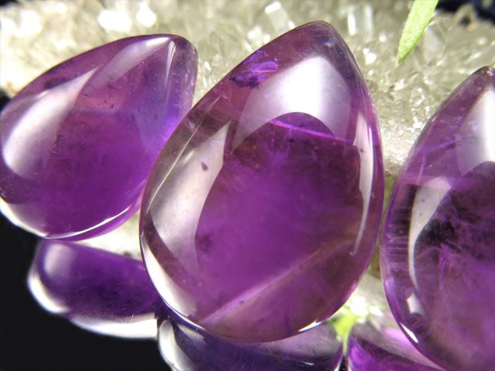 アメジスト 紫水晶 カボション 誕生石 タンブル