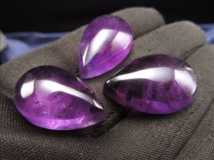 アメジスト 紫水晶 カボション 誕生石 タンブル