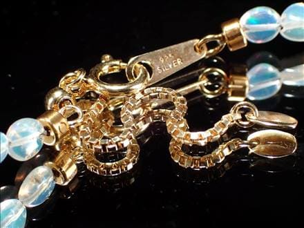 プレシャスオパール ネックレス 蛋白石 遊色 10月の誕生石