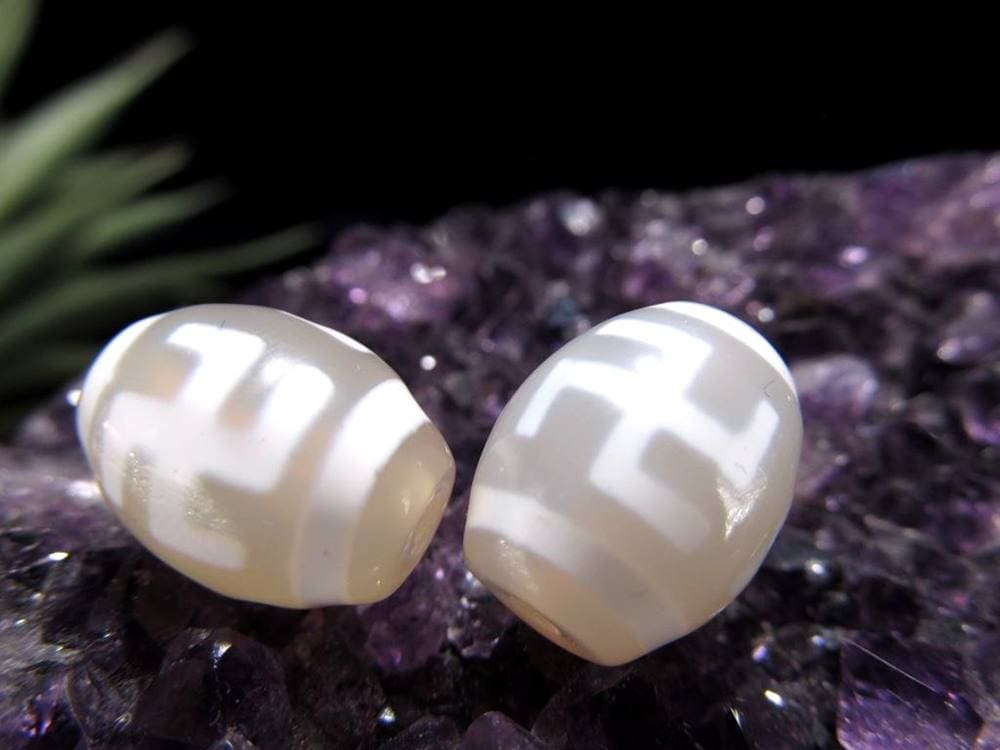 玉髄 カルセドニー 天珠 聖なるお守り