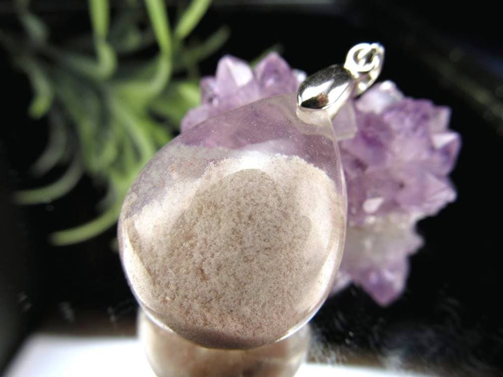 ガーデンクォーツ ペンダントトップ 庭園水晶 クローライト 天然石