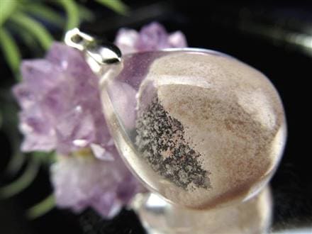 ガーデンクォーツ ペンダントトップ 庭園水晶 クローライト 天然石