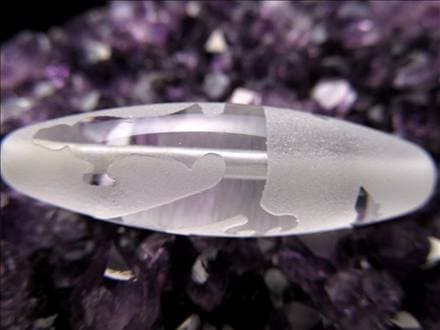 騎龍観音天珠 三本爪 水晶 クリスタル 天珠