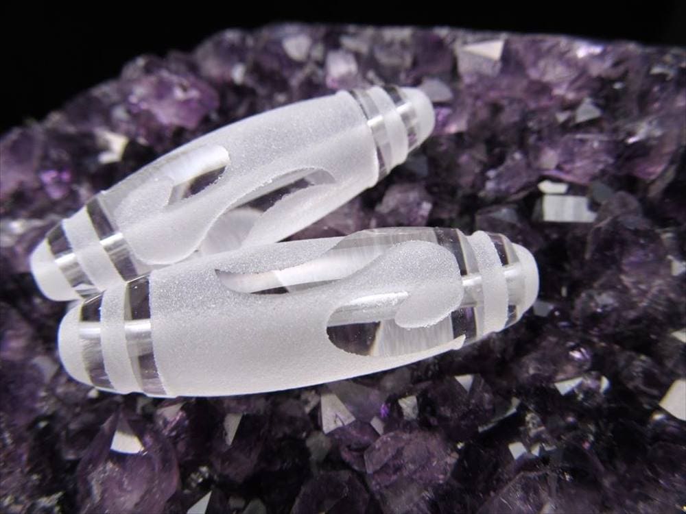 如意鈎天珠 水晶 クリスタル 天珠