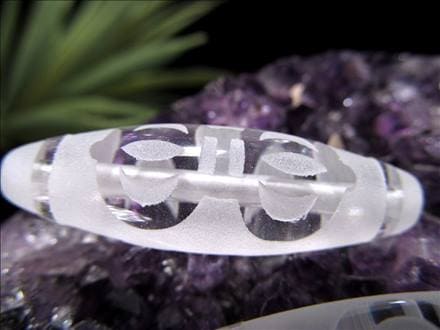 金剛杵天珠 水晶 クリスタル天珠 水晶天珠
