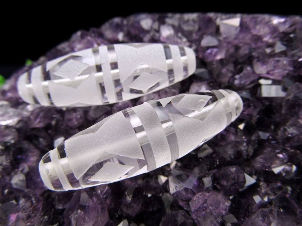金剛杵天珠 水晶 クリスタル 天珠