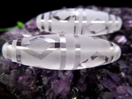 金剛杵天珠 水晶 クリスタル 天珠