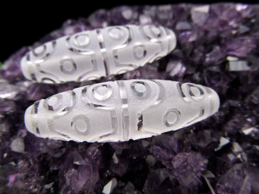 十八眼天珠 水晶 クリスタル 天珠