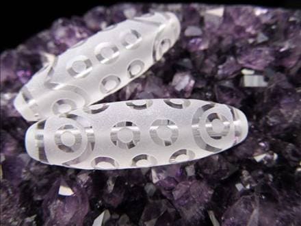 二十一眼天珠 水晶 クリスタル 天珠