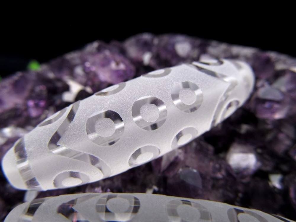 二十一眼天珠 水晶 クリスタル 天珠