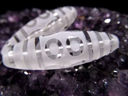 ジー 護符 クリスタル天珠 水晶天珠