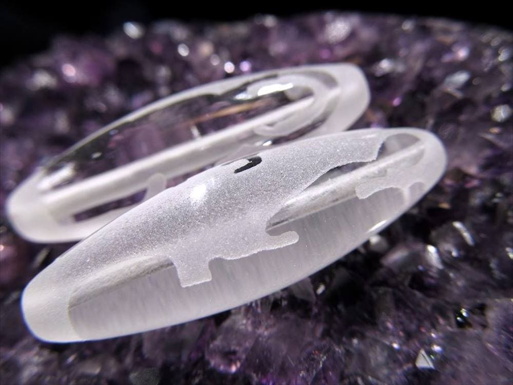 ジー 護符 クリスタル天珠 水晶天珠