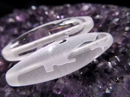 ジー 護符 クリスタル天珠 水晶天珠