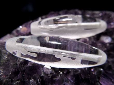 ジー 護符 クリスタル天珠 水晶天珠