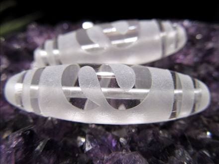 ジー 護符 クリスタル天珠 水晶天珠