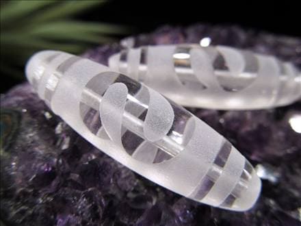 ジー 護符 クリスタル天珠 水晶天珠