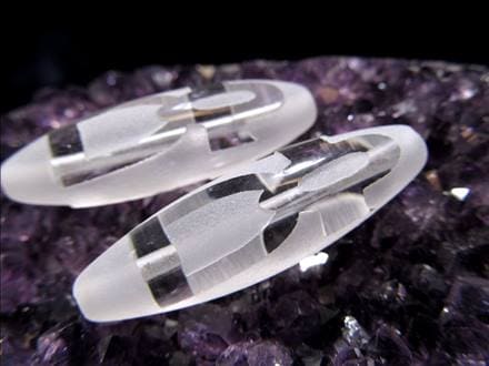 ジー 護符 クリスタル天珠 水晶天珠