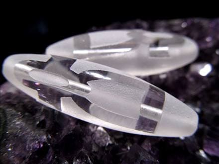 ジー 護符 クリスタル天珠 水晶天珠