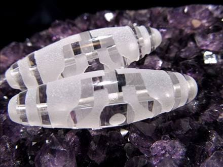 ジー 護符 クリスタル天珠 水晶天珠