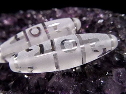 ジー 護符 クリスタル天珠 水晶天珠