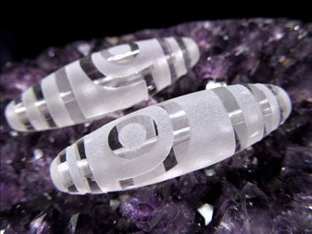 ジー 護符 クリスタル天珠 水晶天珠