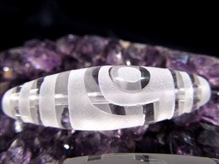 ジー 護符 クリスタル天珠 水晶天珠